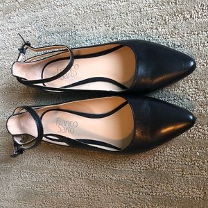 franco sarto black flats